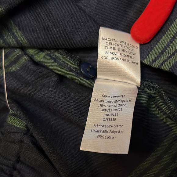 Edgehill Collection Short Sleeve Ruffle Top & Pants Set - Picture 6 of 7